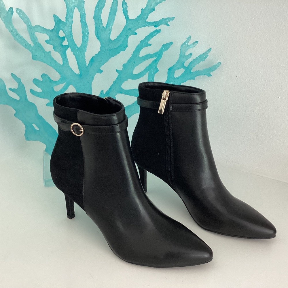 REDUCED NEW BANDOLINO BLACK WOMENS ANKLE BOOTIES BOOTS SHOES SZ 7